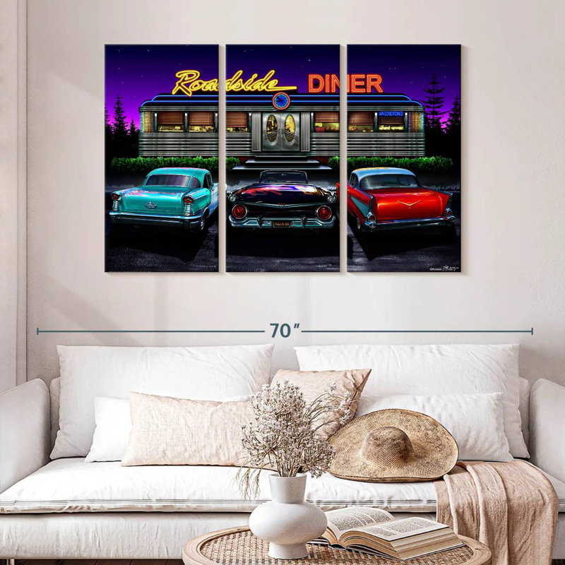 Mehar Roadside Diner, 20" H x 33" W