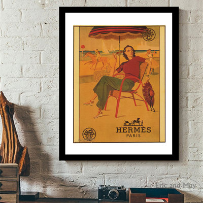 Paris Styling at the Beach - cadre photo, impression sur toile