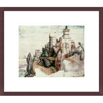 Château fort par Albrecht Dürer, impression giclée sur cadre