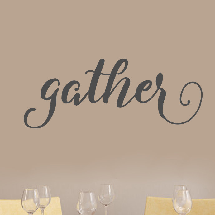Adhésif décoratif «Gather», Gris foncé
