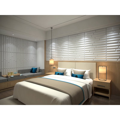 Panneau mural en bambou de 25 po x 31 po Falkirk