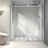 6076 Brushed Nickel Shower Door - Fixed And Movable, 70Mm 304 Stainless Steel Pulleys, Adjustable , Nano Cleaning, -Proof Film, 5/16'' Tempered Glass, Bathroom, American Minimalist One & Movable-124069850