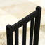 4 chaises de salle à manger, dossier à lattes noires, pin massif, convenant à de multiples occasions, chaises peu encombrantes de 4, noir, bois de pin, ajoutent une touche de style à votre