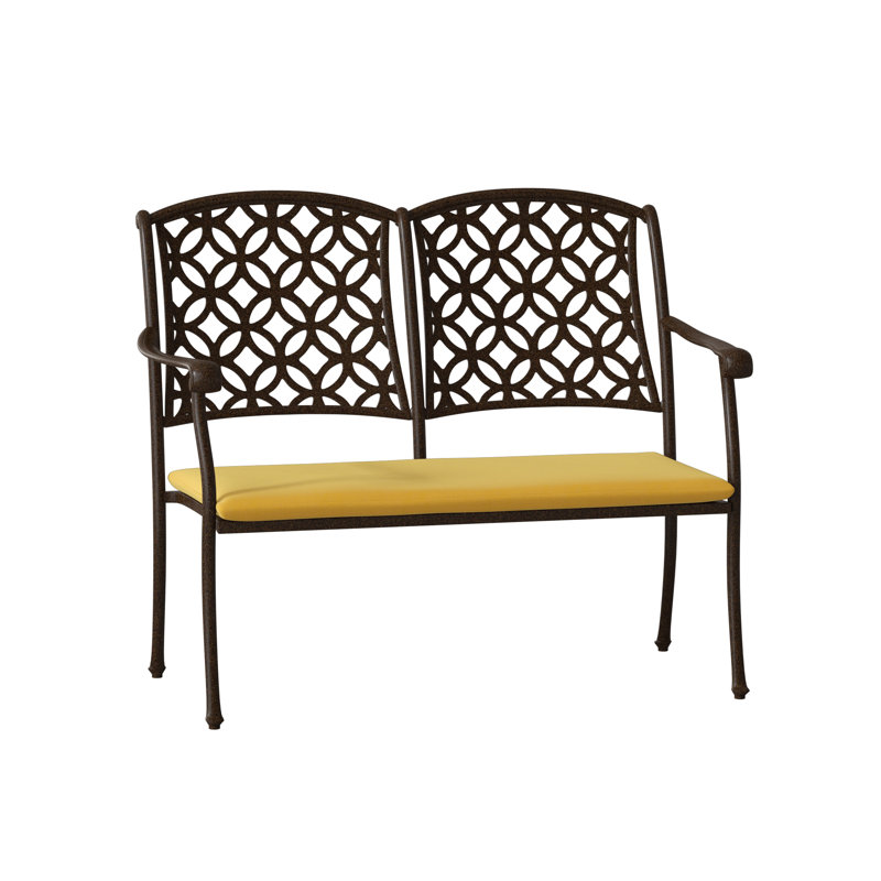 Casa Outdoor Bench, Chestnut Brown, Denver Scarlett Sunbrella®