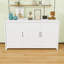 Buffet en bois avec armoire et tablettes