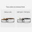Set of 2 Nesting Coffee Tables for Small Spaces, 80cm Large & 60cm Small Round Table with Metal Frame, Ideal for Flats, Rentals (Grey & Walnut Options)，Fast Dispatch From UK Warehouse — 2 Working Days-9437583