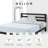 Mellow Modernista Classic Heavy Duty Platform Bed Frame w/ Headboard, 10 Inch, King