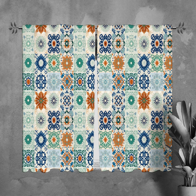 Paire de rideaux obscurcissant en polyester Yauhen, L 40 po x L 61 po