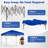 10 X 10 FT Pop up Canopy Tent with Portable Carrying Bag, 8 Stakes, 4 Wind Ropes-116546789
