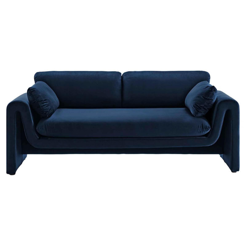 Waverly Sofa, Navy Blue Velvet