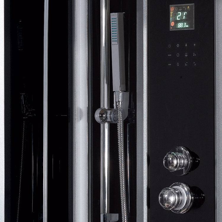 47.7'' W 89'' H Framed Round Steam Shower