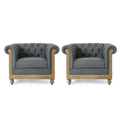 Anduin 39'' Wide Tufted Chesterfield Chair