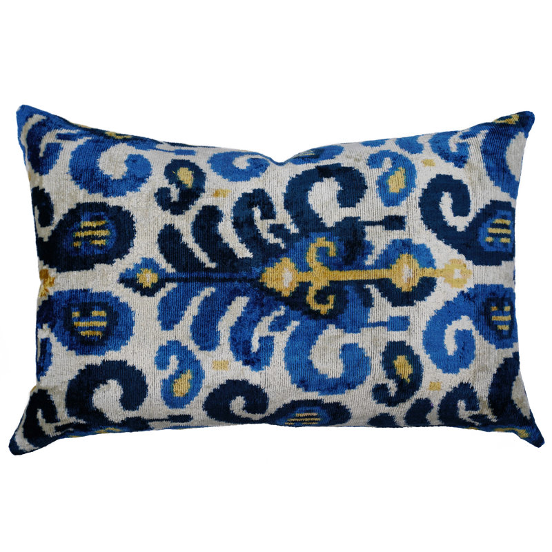 Silk/Velvet Lumbar Rectangular Pillow Cover & Insert