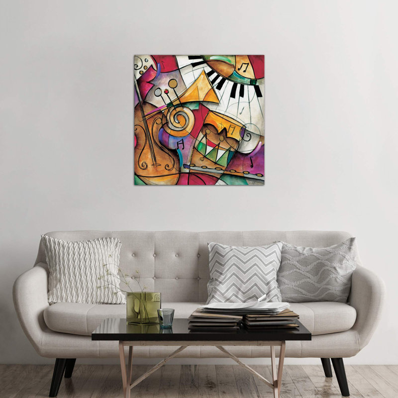 Jazz It Up I by Eric Waugh - No Frame Print on Canvas, 45.72 cm H x 45.72 cm W x 1.91 cm D