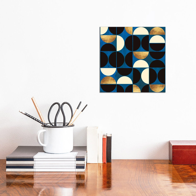 Retro Moon - Print on Canvas, Wrapped Canvas, 30.48 cm H x 30.48 cm W