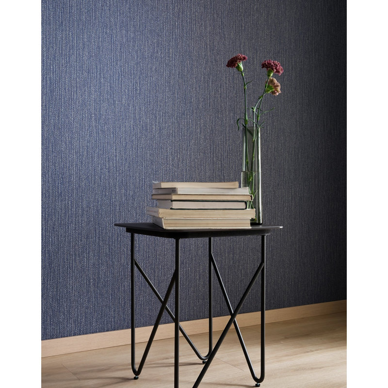 Textures Collection Vertical Weave Matte Finish Wallpaper Roll, Green