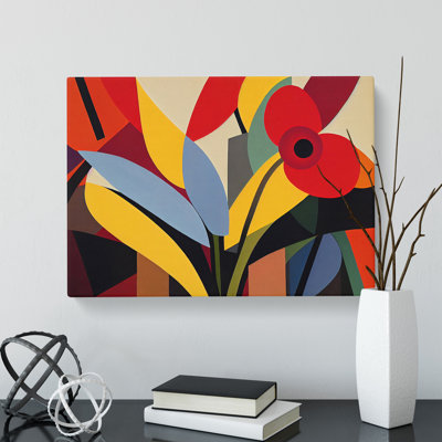 Wild Abstract Flowers - Wrapped Canvas