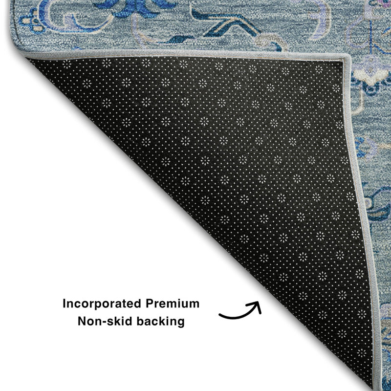 Premium Machine Washable Cossette AMF1036 Oriental Rug, Rectangle 2'6" x 3'10"