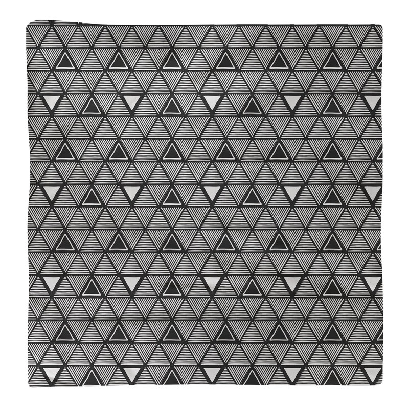 Jordao Cotton Abstract Square Napkin, Black, 0.1" H x 22" W x 22" D