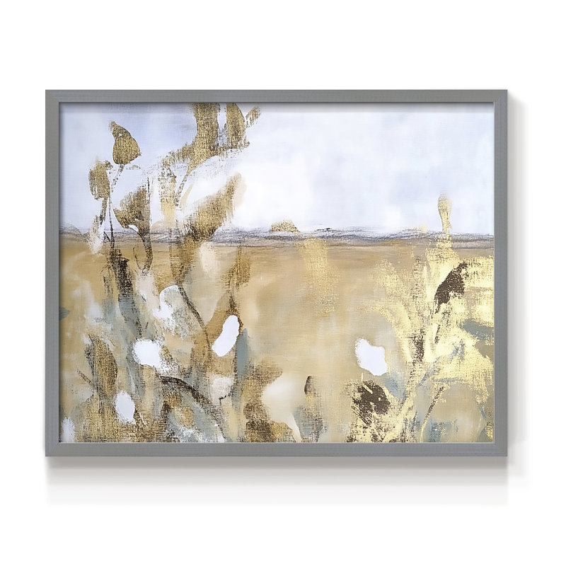 Paysage, série X, reproduction encadrée, Gris, H 16 po x l 20 po