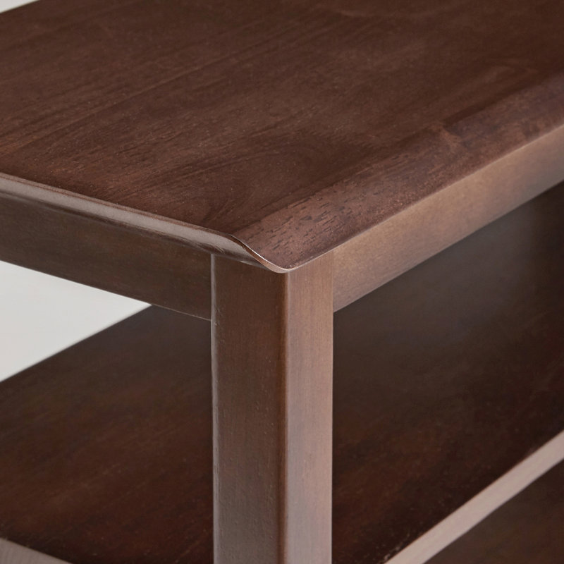 Banc à chaussures à 2 niveaux en bois massif, étagère à chaussures d'entrée avec tablettes de rangement, banc de siège pour chaussures