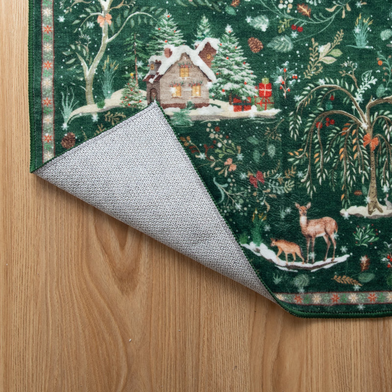 Tapis lavable Lahome Christmas, Rectangle 5 pi x 7 pi