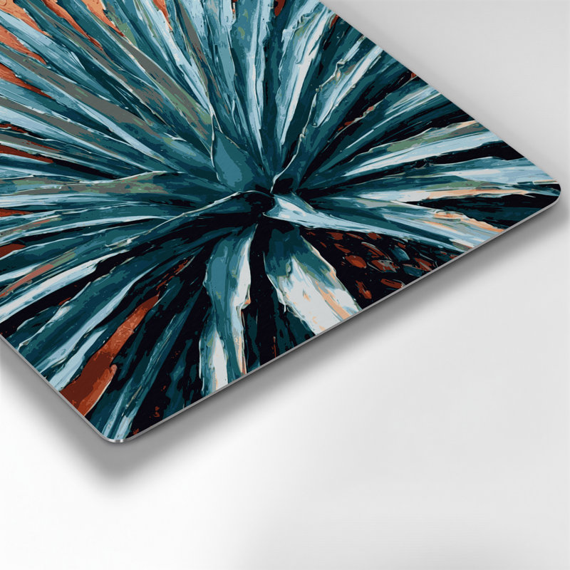 «Southwestern Plants Century Plant 154», art mural en métal gris