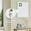 Armoire à pharmacie murale Kleankin 16 po x 21 po avec serrure, armoire murale verrouillable en acier à 3 niveaux pour la salle de bain, cuisine avec 2 clés, blanc