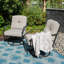 Fauteuil d'extérieur avec coussin Sohrab