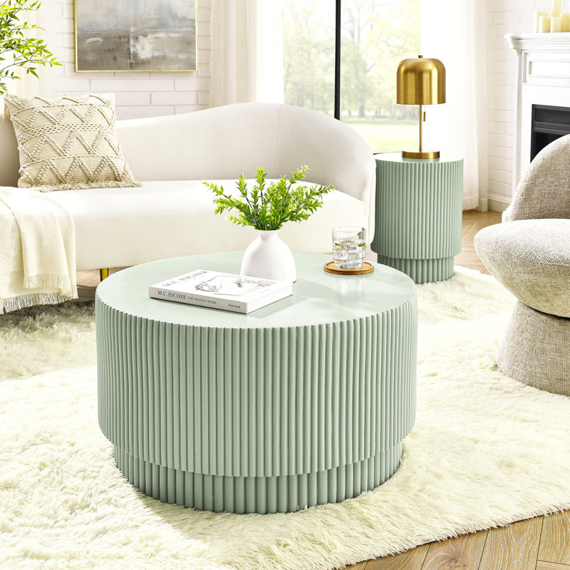 Table basse H-Barrel, style nordique, conception simple, adaptée à une utilisation intérieure et extérieure