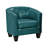 Ellen Enzo Upholstered Barrel Chair Faux Leather-981237770