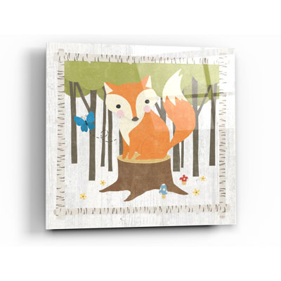 " Wood Hideaway Fox " by Moira Hershey
