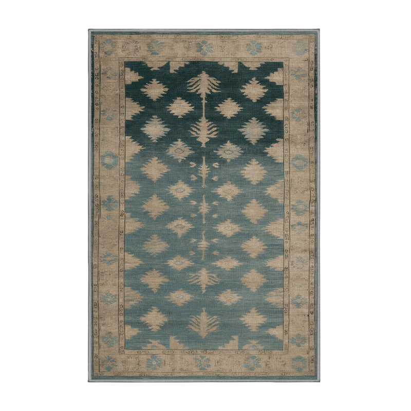 Machine Washable Overdyed Gray Area Rug