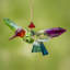 Colibris suspendus en acrylique à cinq tons Laury