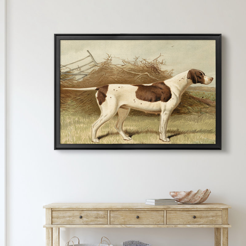 " Pointer " Painting Print, Black, 18.5" H x 24.5" W x 1.5" D