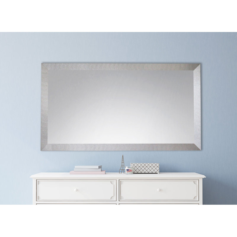 Theo Wood Flat Wall Mirror, 39" H x 77.5" W