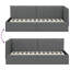 Corner Bed Frame with Headboard Dark Grey Velvet-1568337263
