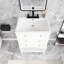 Meuble-lavabo simple 24 po avec plateau en céramique Mustaeen