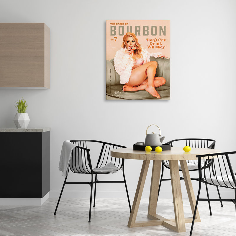 Art mural sur toile Babes of Bourbon Girl par The Whiskey Ginger, H 40 po x l 30 po