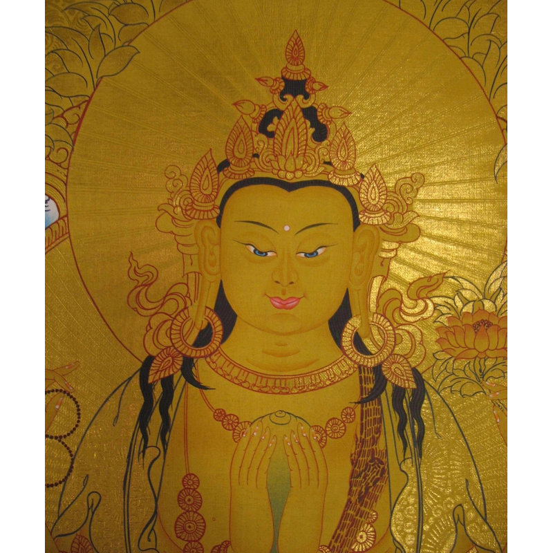 108 Chenrezig Thangka (Thangka sans brocart)