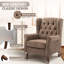 Fauteuil d'appoint capitonné en tissu capitonné-798750004