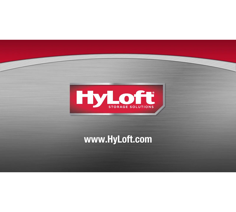 HyLoft Black Steel 48" Wall Mounted Garage Storage Shelves, Set of 2