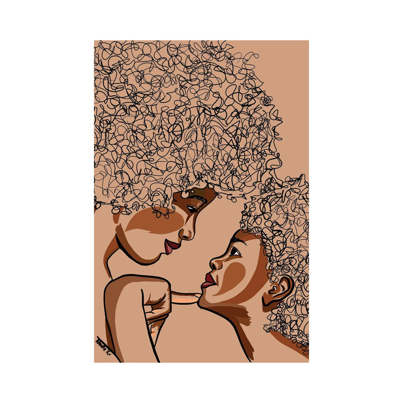 " Mommy And Me I " by NoelleRx, 40" H x 26" W x 1.5" D