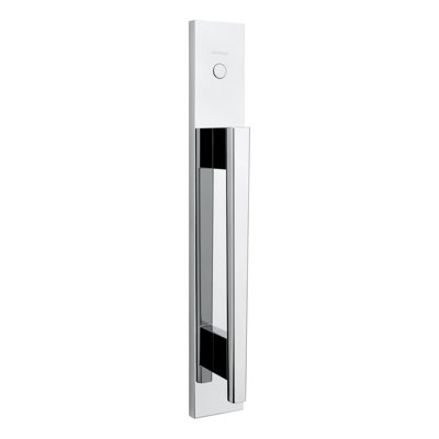 Caerus Dummy Cylinder Handleset in Polished Chrome