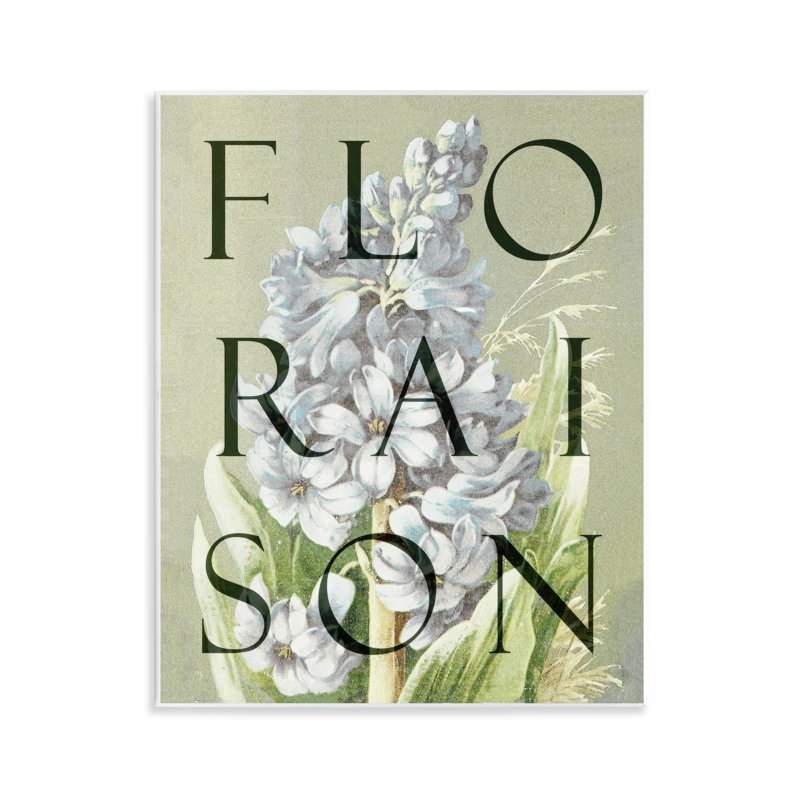 «Blooming French Flower», plaque murale par Lil 'Rue