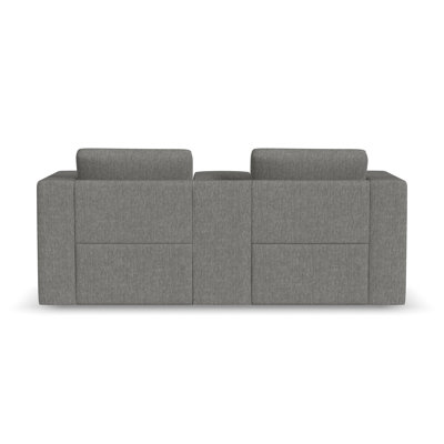 Lockheart 76,5" Modular Track Arm 2 Seater Loveseat with Storage Console
