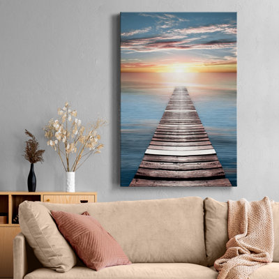 Impression d’art graphique sur toile tendue crépuscule