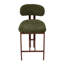 Upholstered Bar Stool with Iron Frame-307419545