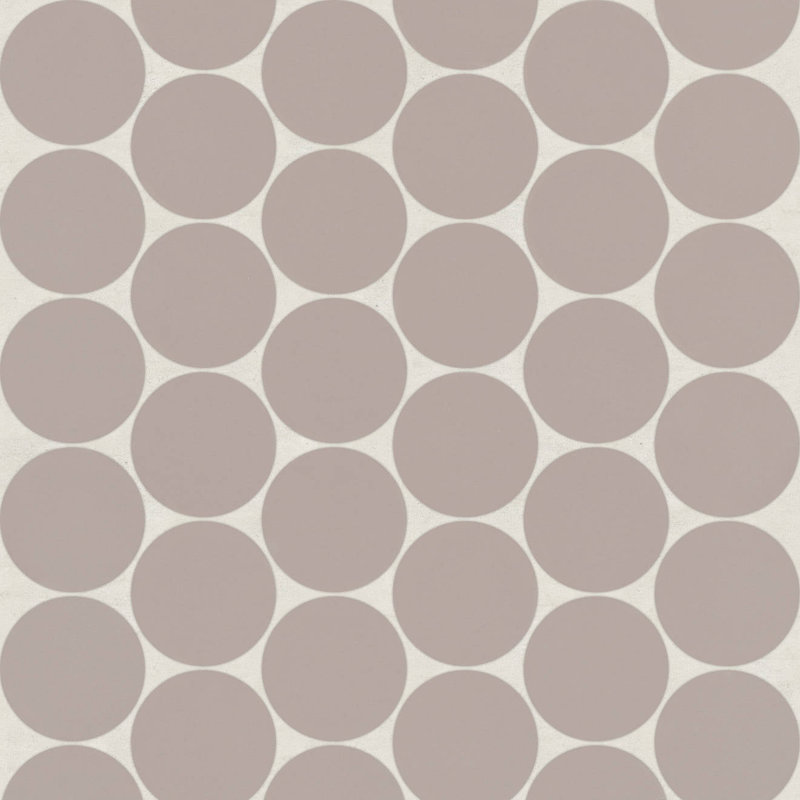 Mosaïque de porcelaine ronde matte 2 po Marin, Beige