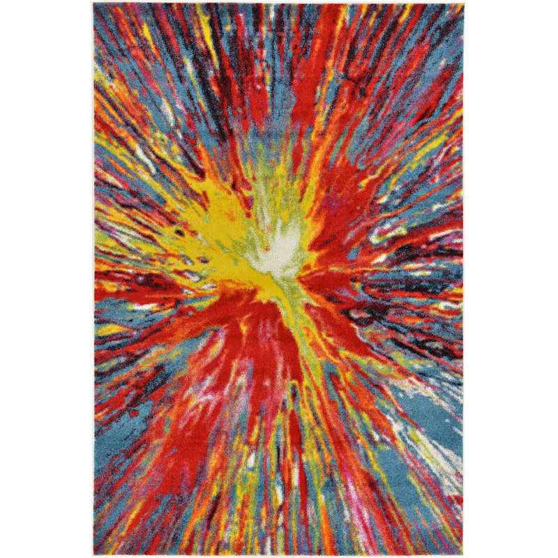 Tanguay Abstract Indoor Rug, Rectangle 6' x 9'